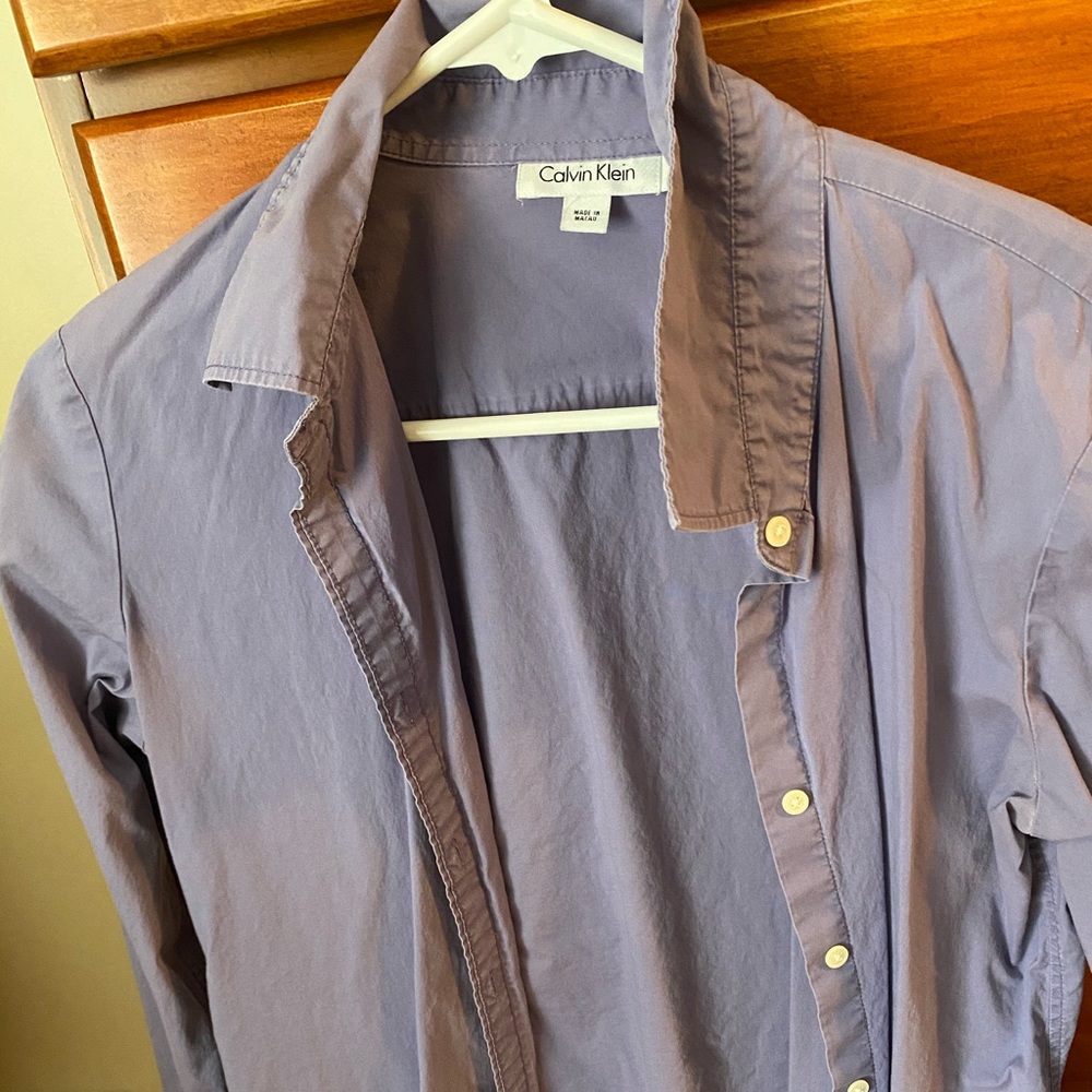 Lilac button down